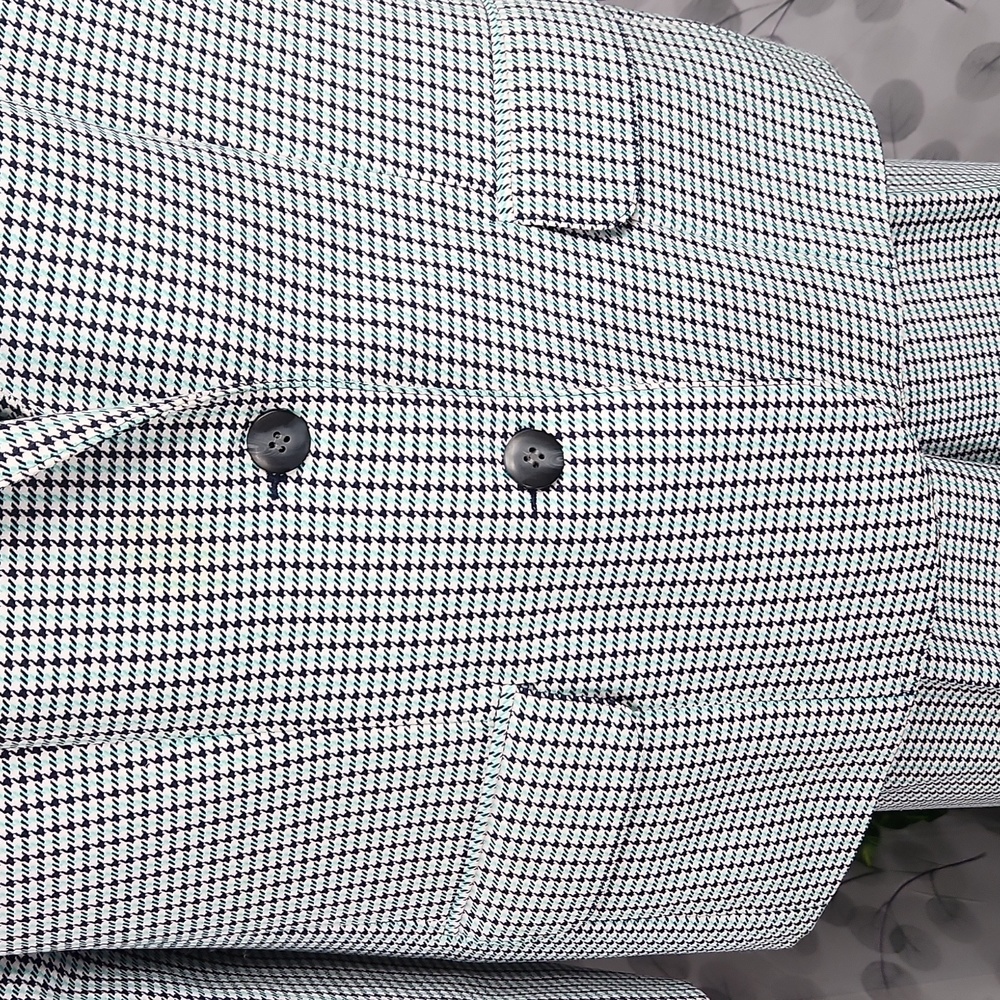 Haberdashery Houndstooth Blazer and Trousers Pant Suit - 14 Petite - Picture 5 of 16